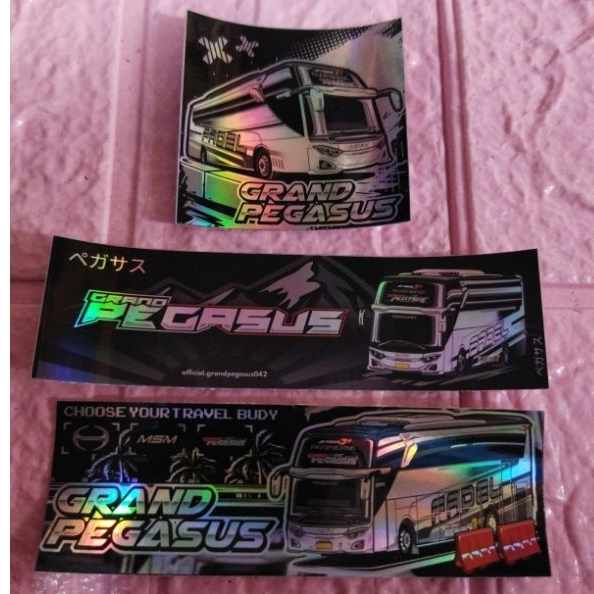 

stiker paket grand vegasus hologram isi 3 pcs