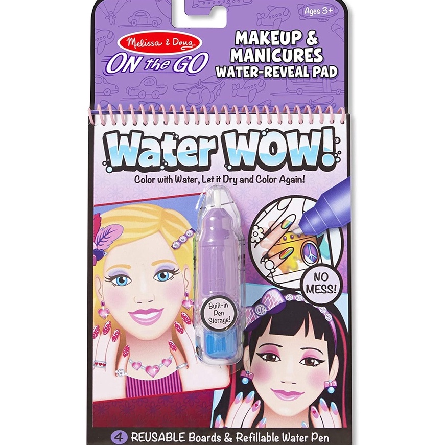

Melissa and Doug Buku Mewarnai Water Wow Makeup and Manicure ART L8G6