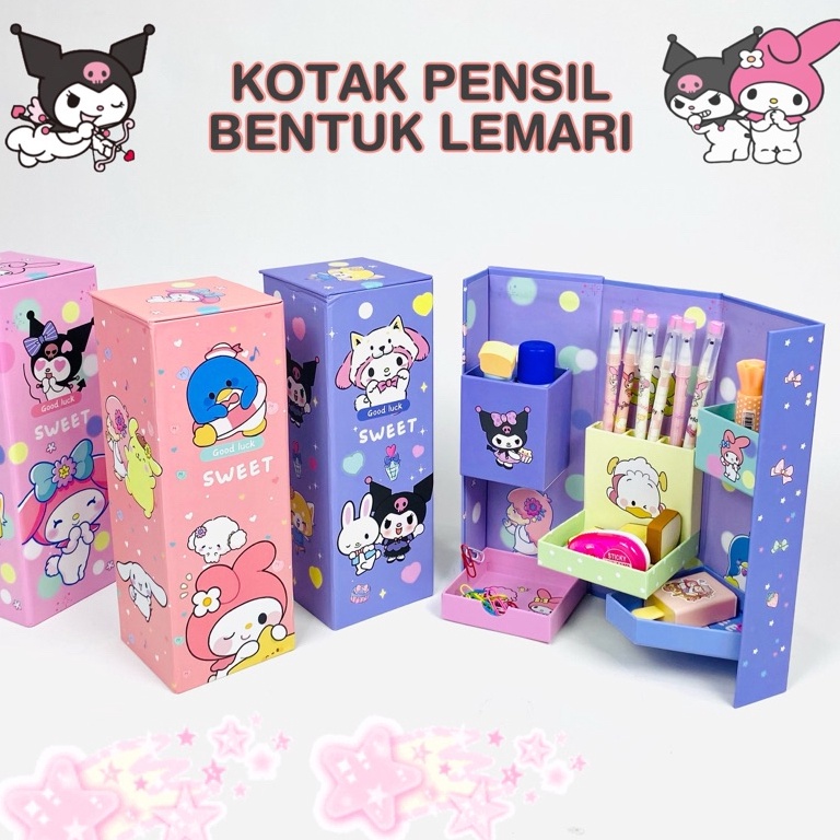 

HD Kotak Pensil Karton Rak Berdiri TingkatPencil CasePencil Box ART P6F7