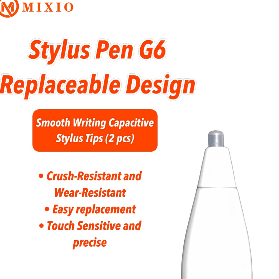 MIXIO Replacement Nib Stylus Pen G6  Stylus Tips Nib White 2pcs