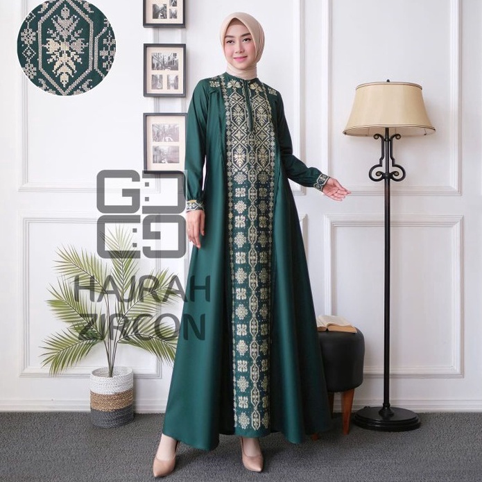 Diskon Terkeren  Gamis Hajrah Zircon kualitas premium ori guzell GUZEL
