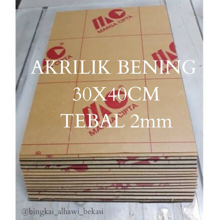 

Akrilik bening 3x4cm 2mm ART O6J5