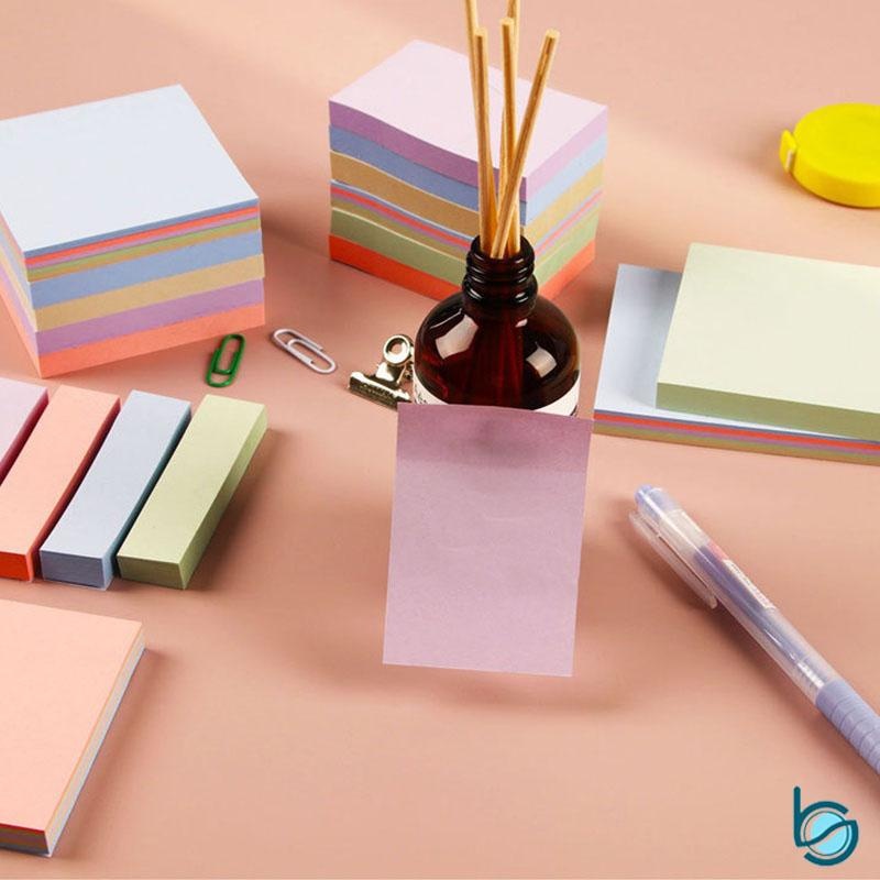 

Sticky Notes Polos / Sticky Notes Penanda Halaman / Kertas Memo|Size:76*76mm |Size:76*50mm