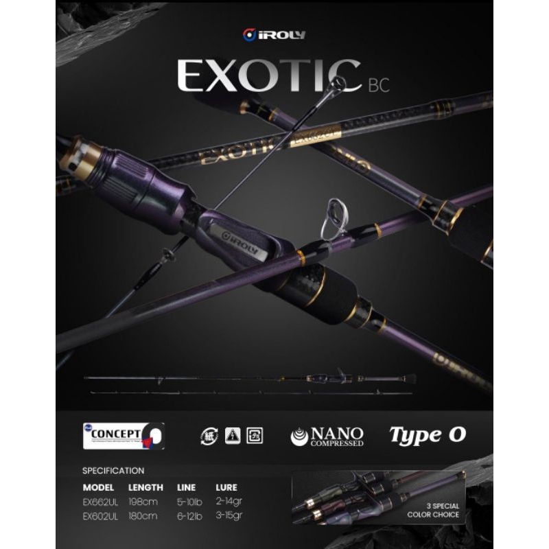 [ New ] Joran BC Iroly Exotic Type-O 602UL 662UL Fuji