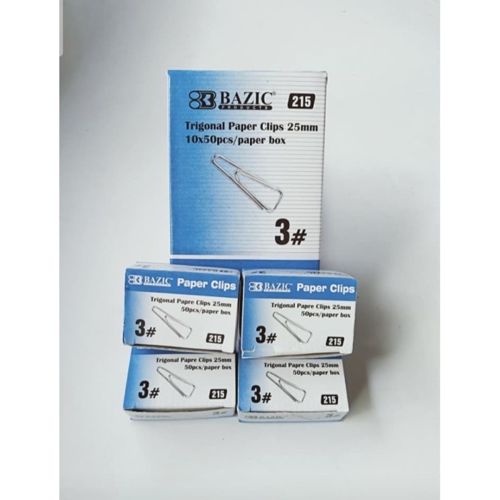 

Paper Clips Bazic No.3 / Trigonal Clips 25 mm Isi 50 Pcs