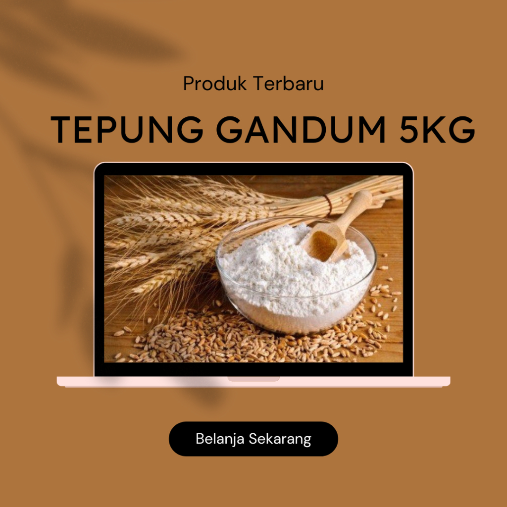 

TEPUNG GANDUM MURAHH I CHAKKI ATTA TEPUNG 5KG I GANDUM MURAH