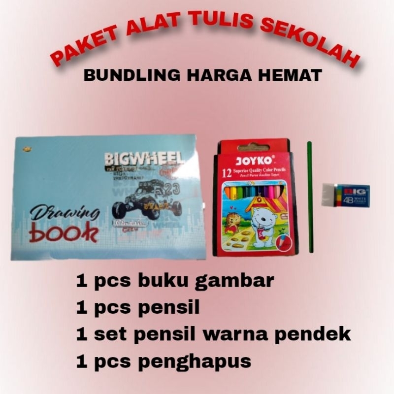 

PAKET HEMAT MENGGAMBAR KOMPLIT Pensil warna set buku gambar lengkap