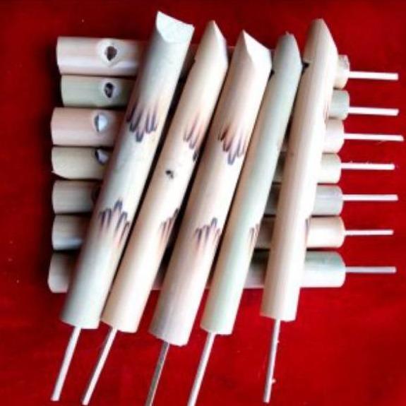 4 PCS PELUIT burung Suling suara burung Anak Bambu