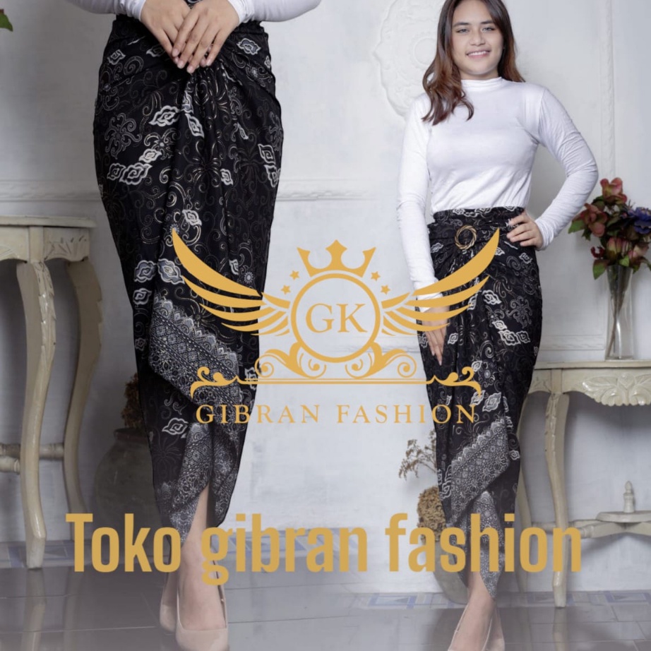 HOT ROK LILIT BATIK MODERN MURAH BAWAHAN KEBAYA MEGA MENDUNG SILVER