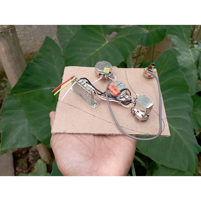 Prewiring Gitar Stratocaster 7 Way Push Pull Wiring Harness Fender Squier