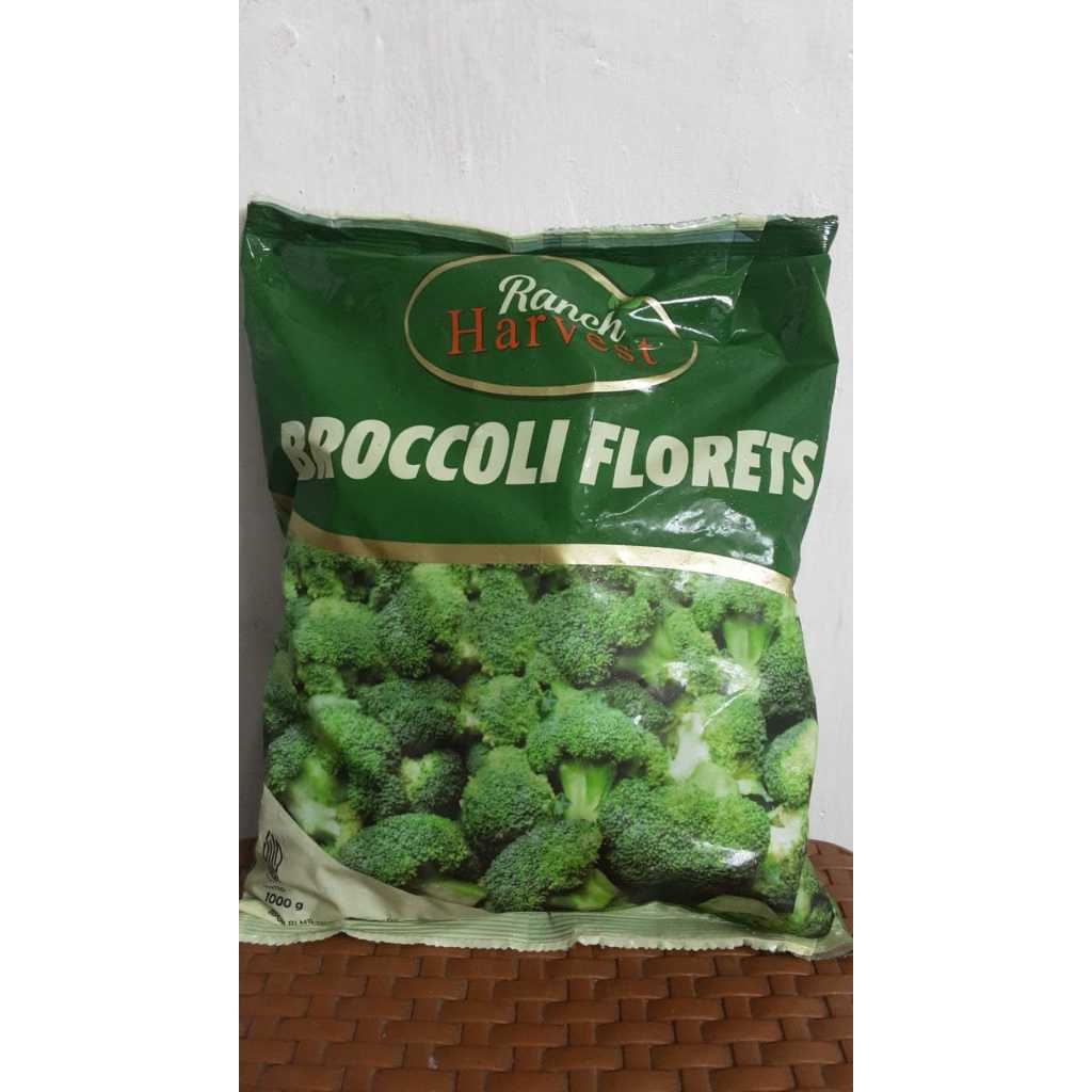 

RANCH HARVEST BROCCOLI FLORETS FROZEN 1KG, INSTANT KURIR ONLY