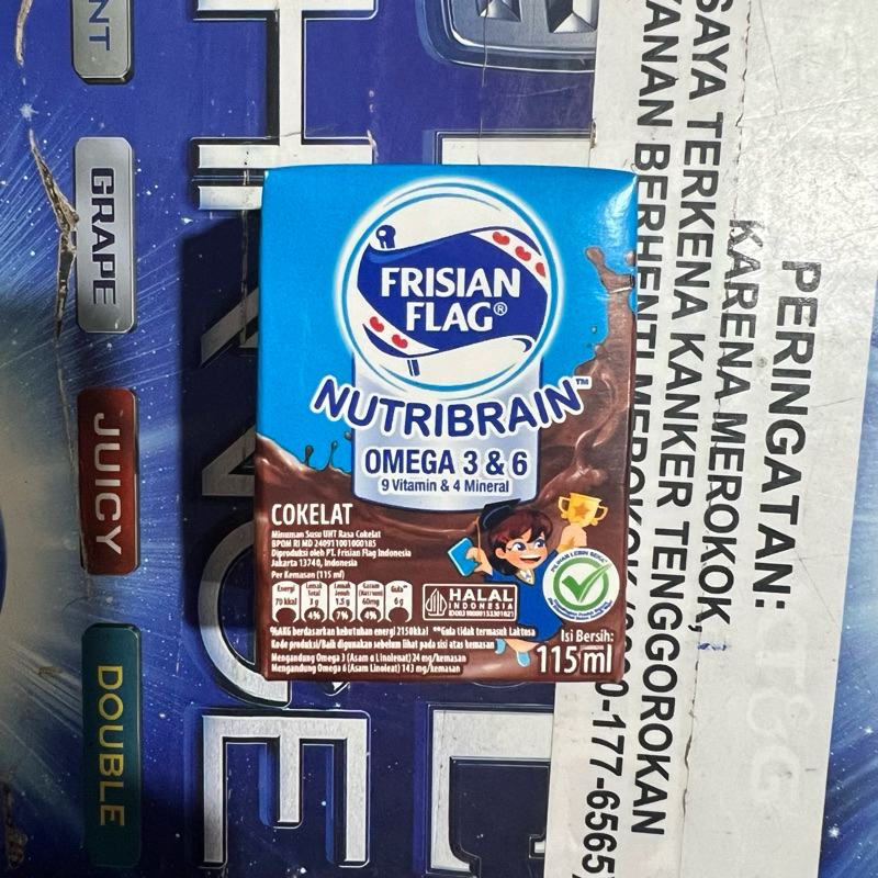 

Frisian Flag Nutribrain 115ml 115 ml Chocolate Cokelat Coklat Mini Susu UHT Nutri Brain Milky