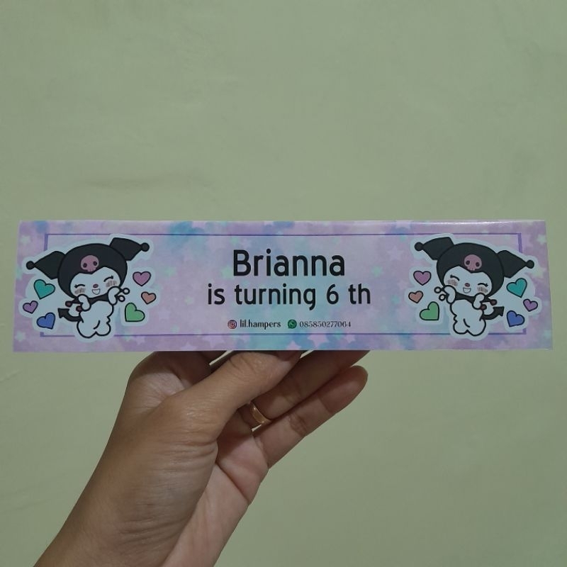 

tag hampers gantung custom