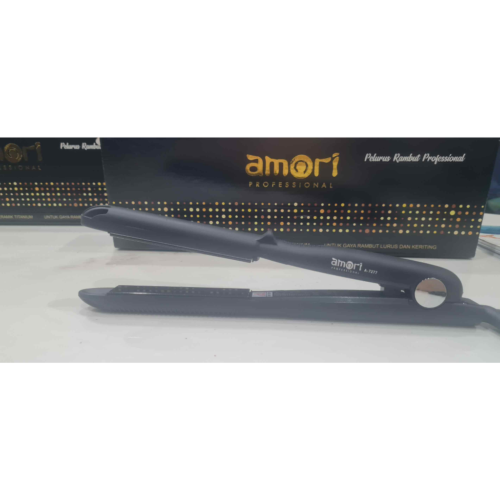 AMORI / A-7277/ Catokan Rambut Lurus dan Keriting 2 in1 Dengan Glittery Tourmaline Ceramic Design