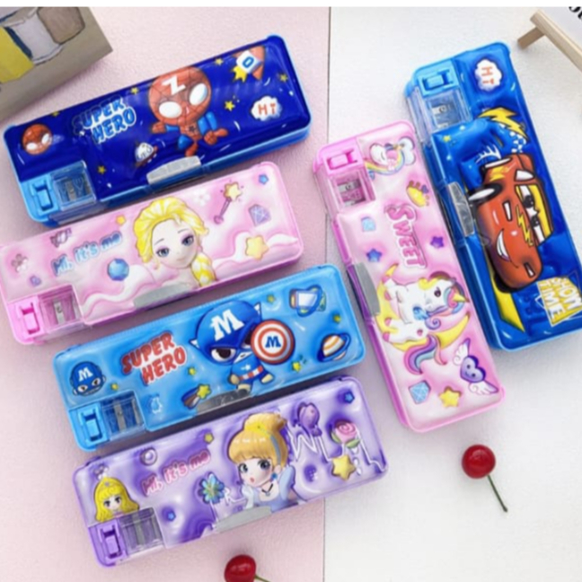 

KOTAK PENSIL MAGNET ADA SERUTAN / PENCIL CASE MODEL RAUTAN / TEMPAT PENSIL ANAK GAMBAR