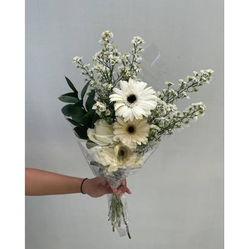 buket bunga fresh mix wrapping plastik