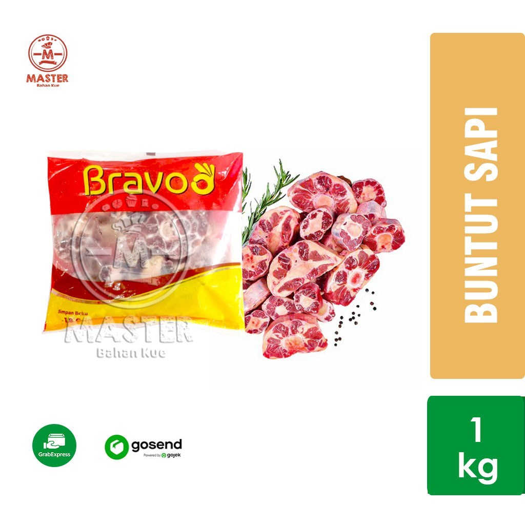 

Buntut Sapi Frozen Oxtail Beef 1kg BRAVOO [KHUSUS INSTANT]