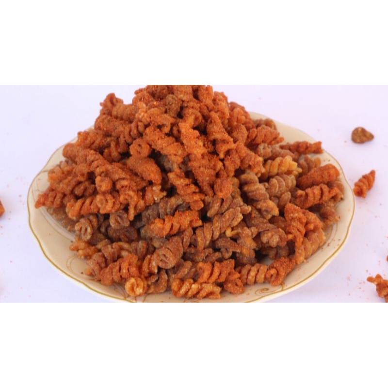 

makaroni spiral/makaroni pedas/daun jeruk/murah gurih enak