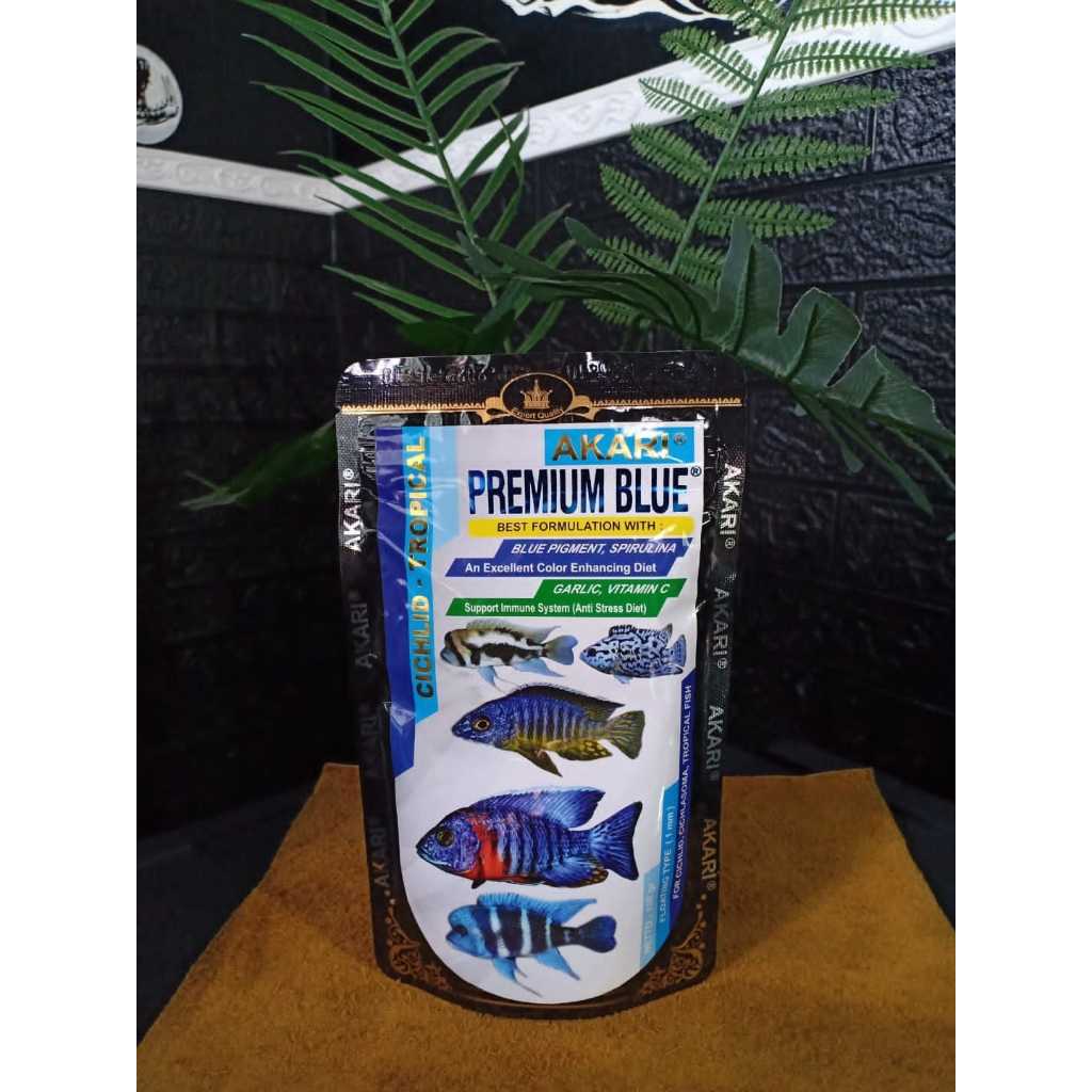 Pelet Akari Premium Blue for Cichlid 100 gram