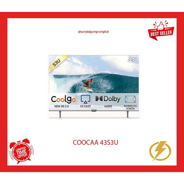 DIGITAL LED TV COOCAA SMART 43 INCH 43S3U
