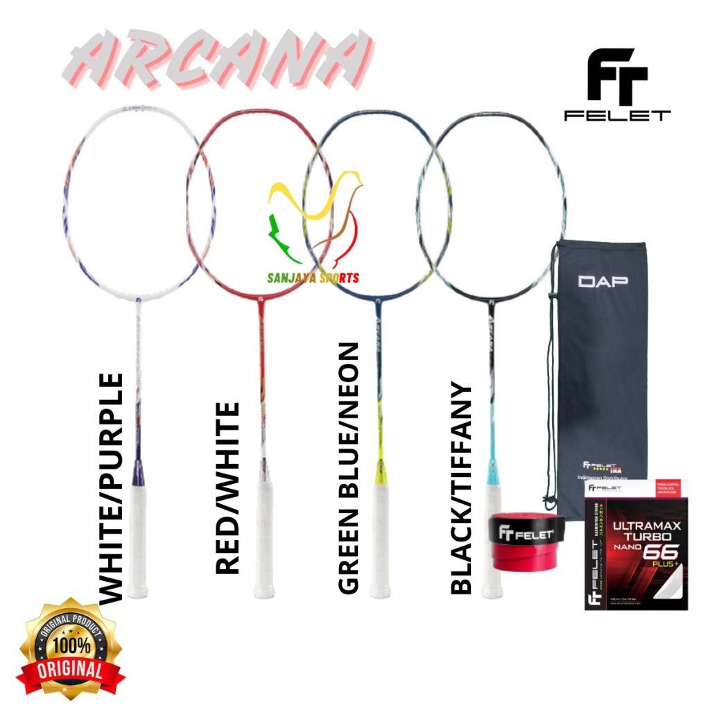RAKET FELET BADMINTON BULUTANGKIS FELET ARCANA ORIGINAL
