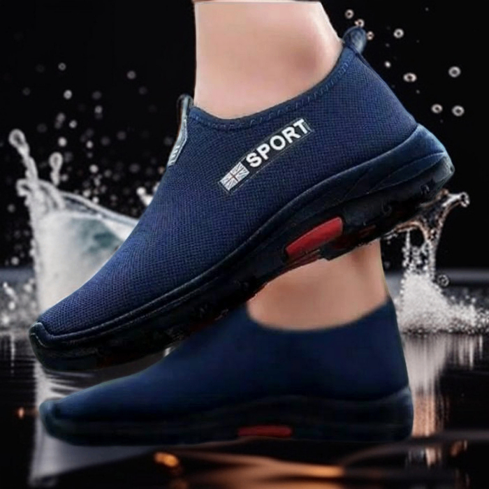 Sepatu Slip On Pria Terbaru / Sepatu Sport / Kasual Tanpa Tali / Olahraga