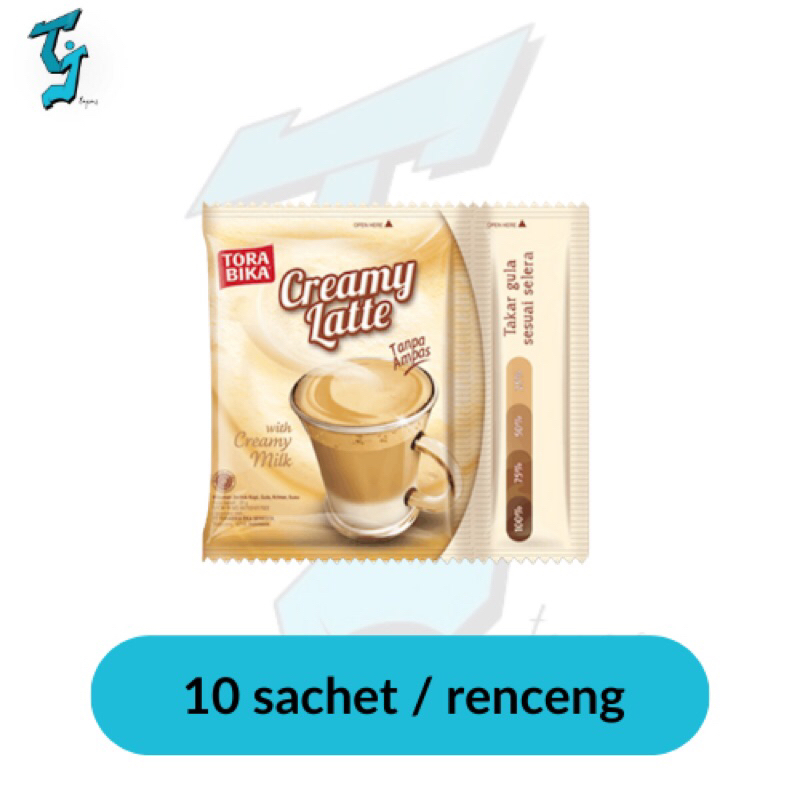 

Tora Bika Creamy Latte Sachet.1 Renceng @10sachet