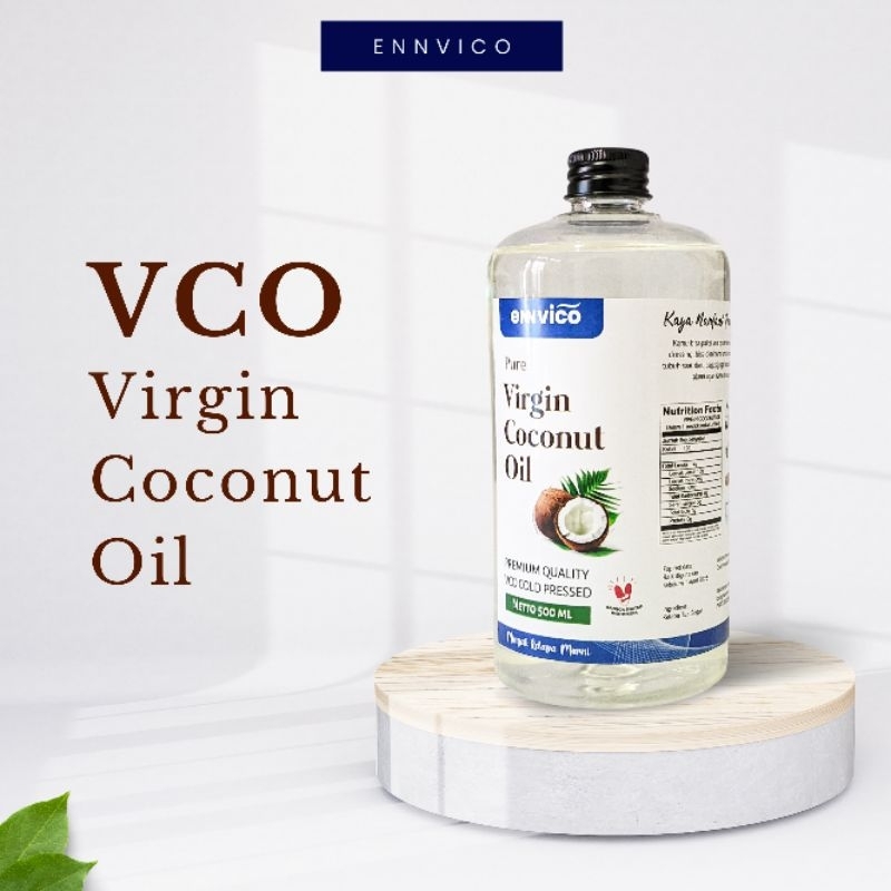 

Ennvico xtra Virgin Coconut Oil VCO 500ml - Minyak Kelapa Murni Cold Pressed