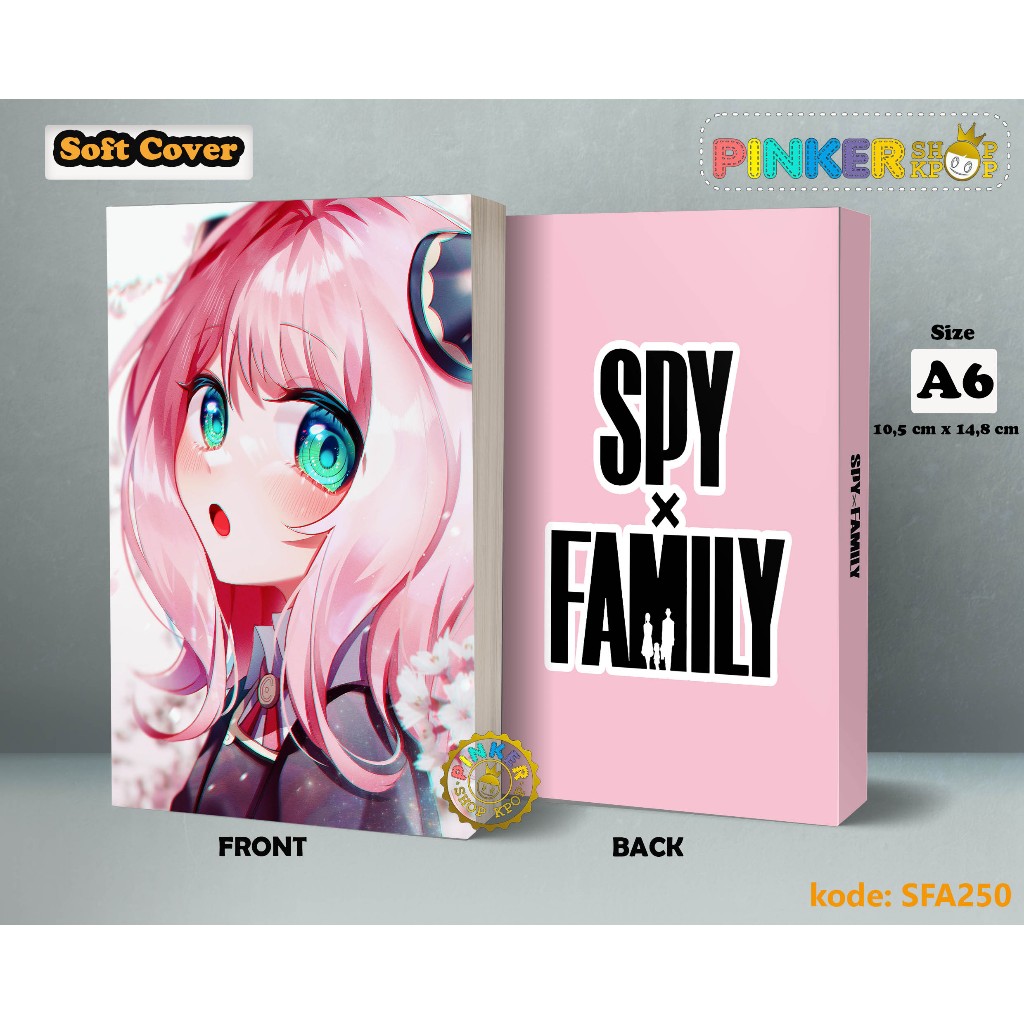 

(SFA250) Pocket Note ANIME Anya Roger X Spy Family kode 8 softcover