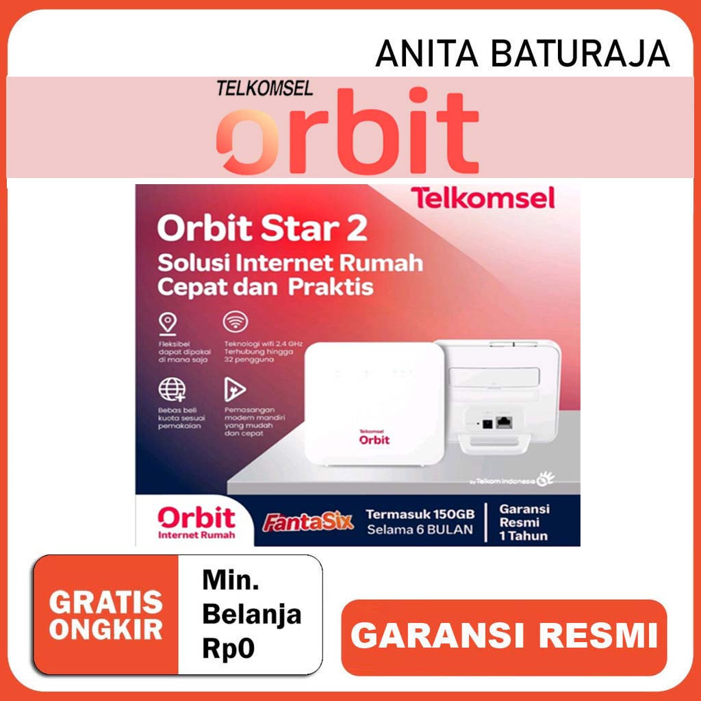 Modem WiFi Telkomsel Orbit Star 2 Garansi Resmi