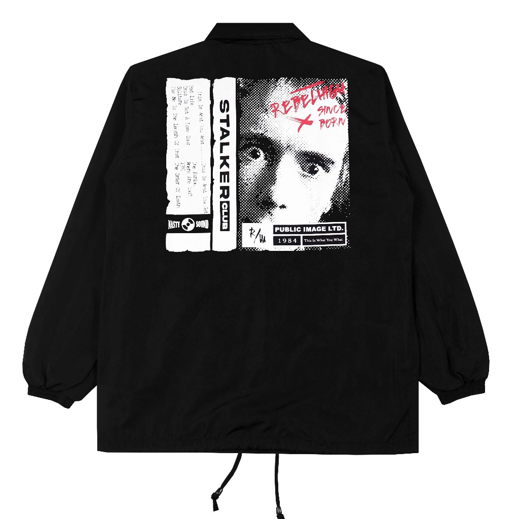 Stalker - Public Image Jaket Coach Parasut Pria Wanita Anti Air Premium Distro Waterproof Premium