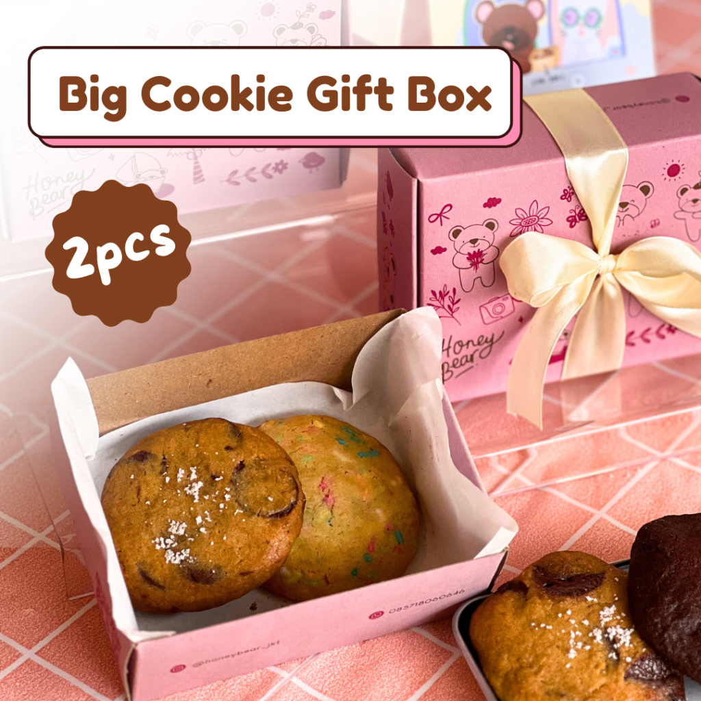 

Big Cookies Gift Box - 2 pcs | Kue Kering Hampers Cake Kado Ultah