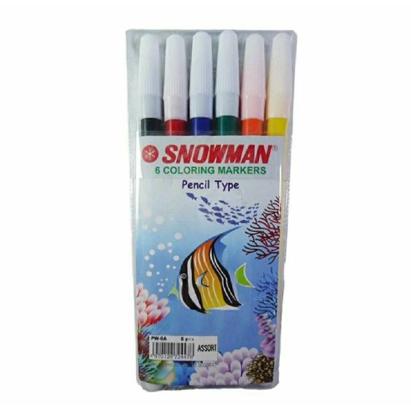 

sepidol warna snowman isi 6