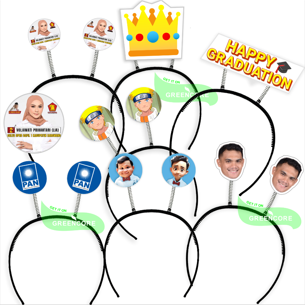 Bando tuing custom foto muka wajah tulisan kpop ulang tahun wisuda nikah wedding weding gift suami i