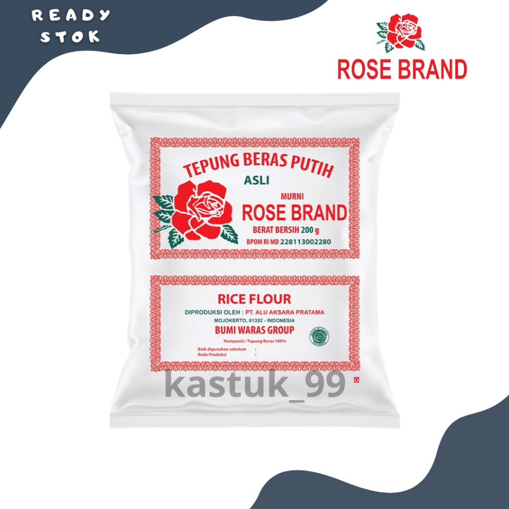 

Tepung Beras Rose Brand (PCS)
