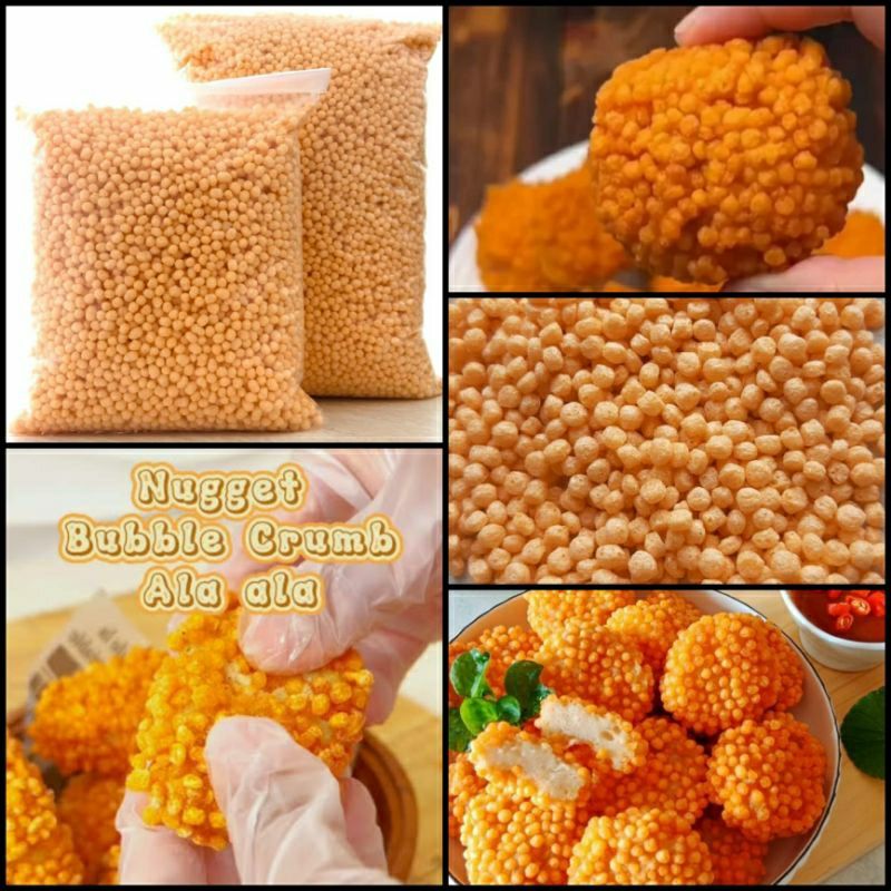 

✅BEST SELLER Bubble Crumbs TEPUNG ROTI BULAT CAWANG EMAS BUBBLE CRUMBS NUGGET NAGET REPACK 250GR