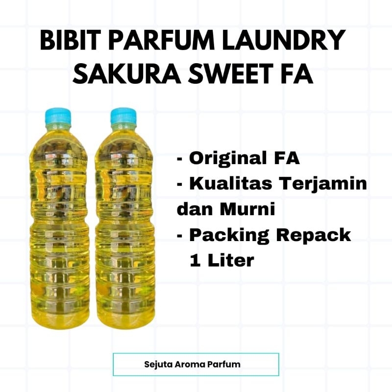 SAKURA SWEET (BIBIT PARFUM LAUNDRY) ORIGINAL FA UK.1 Ltr