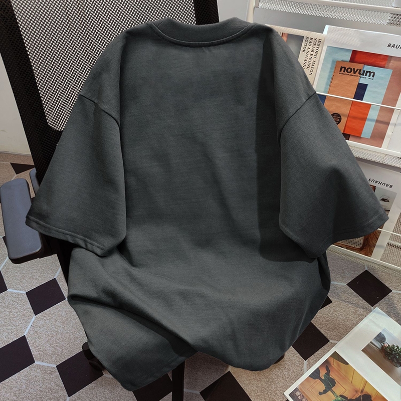 kaos laki laki kaos hitam katun baju kaos lengan pendek  baju pria kaos kerah kaos termurah kaos abu abu kaos pasangan baju atasan pria-1