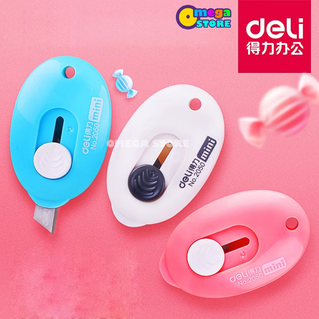 

[O&S] Deli Cutter Mini 3 Colour Desain Simple Pisau Kecil Portabel Lucu -OS4001