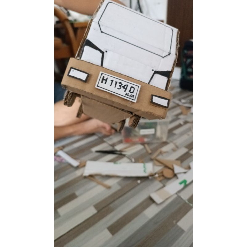 prakarya mobil mobilan/truk JNt/jne/indahcargo