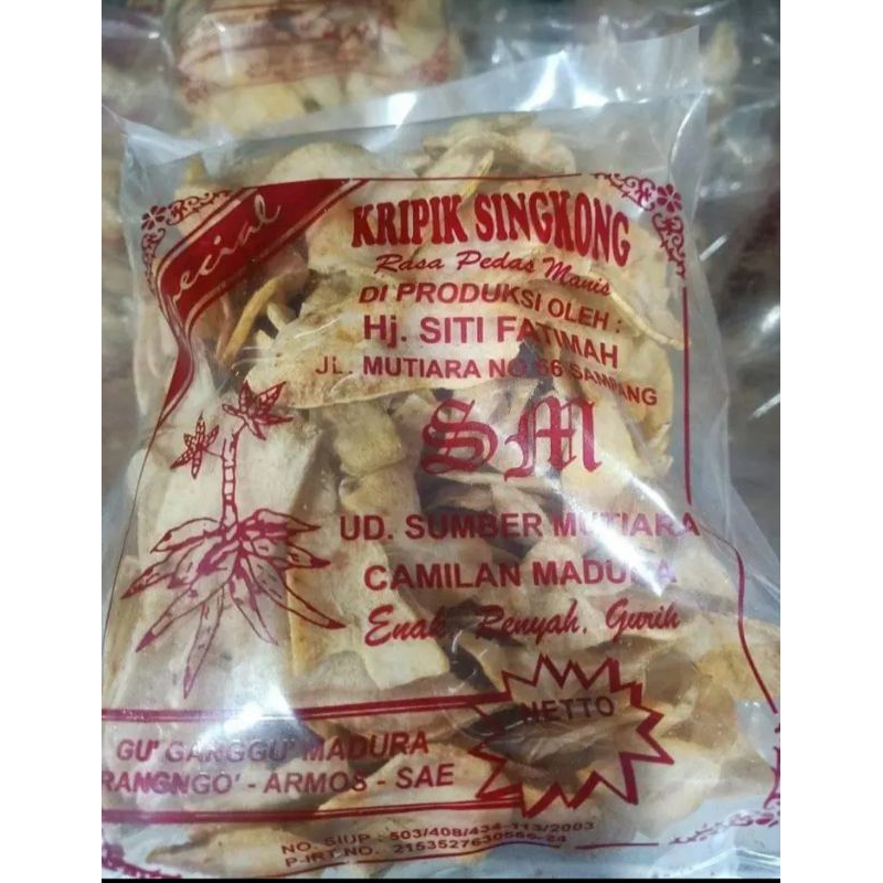 

Kripik Singkong Pedas Manis Asli Madura