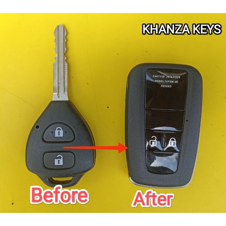 ART D97H Casing flipkey modifikasi kunci remot toyota innova yaris vios fortuner camry altis