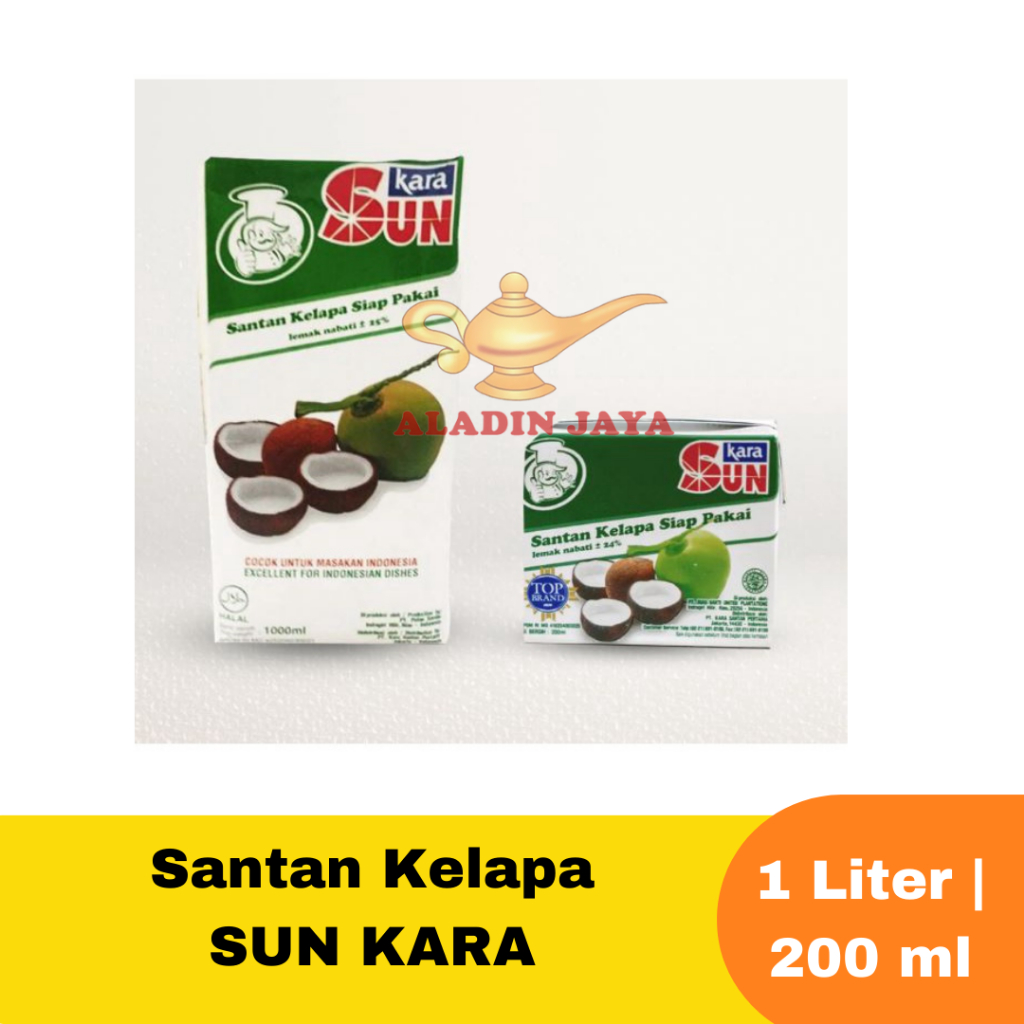 

Santan Kelapa SUN KARA | 1 Liter | 200 mL