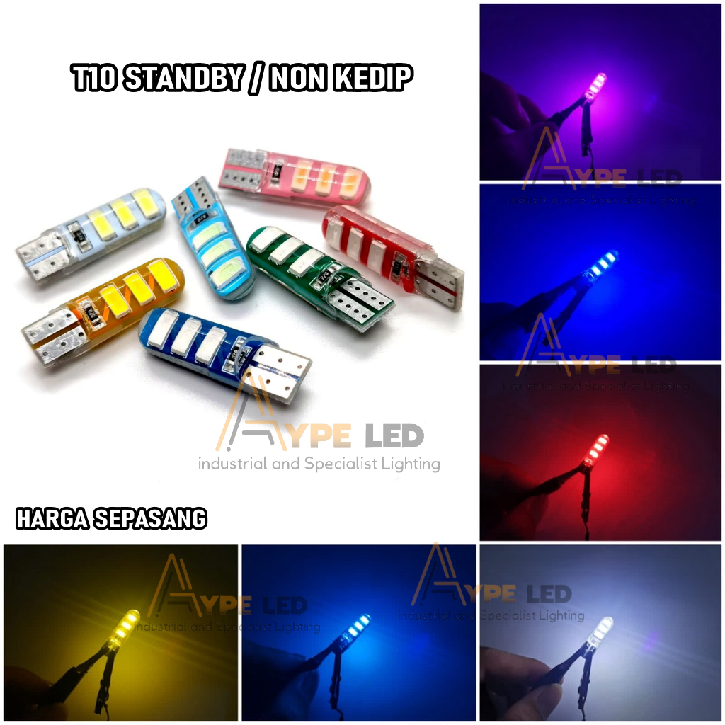 PROMO SEIN SENJA MOTOR T10 JELLY 6 MATA WATEPROOF NON KEDIP | SENJA MOTOR MOBIL UNIVERSAL | LAMPU SE