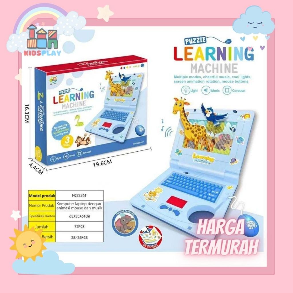 Mainan Laptop Learning Machine Laptop Mainan Laptop Anak Laptop Mainan Anak Mainan Laptop Edukasi Anak
