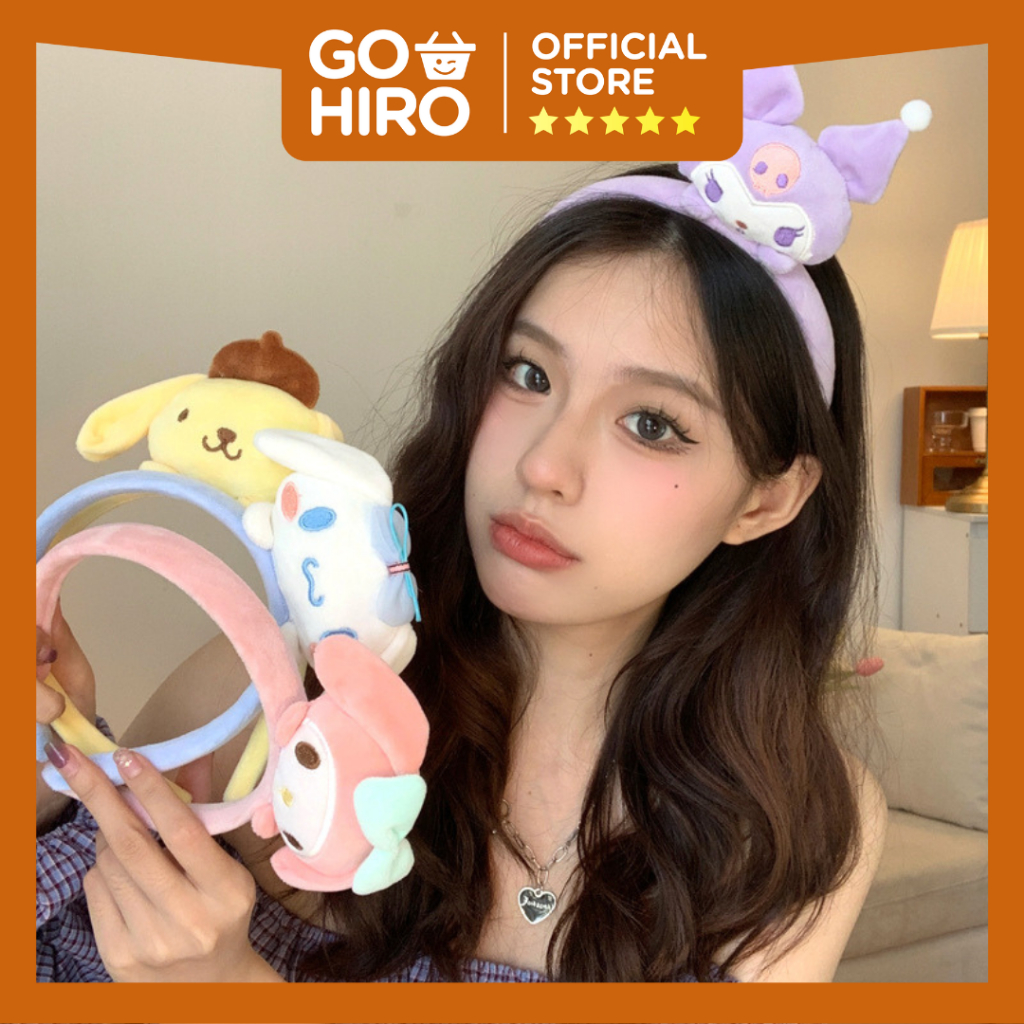 Bando Busa Boneka Karakter Kartun Jepang Lucu Bando Anak Aksesoris Rambut Bandana/ BANDO JEPANG
