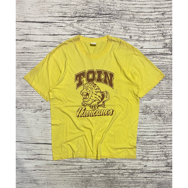 Kaos tshirt United Athle Toin kuning build up bekas second