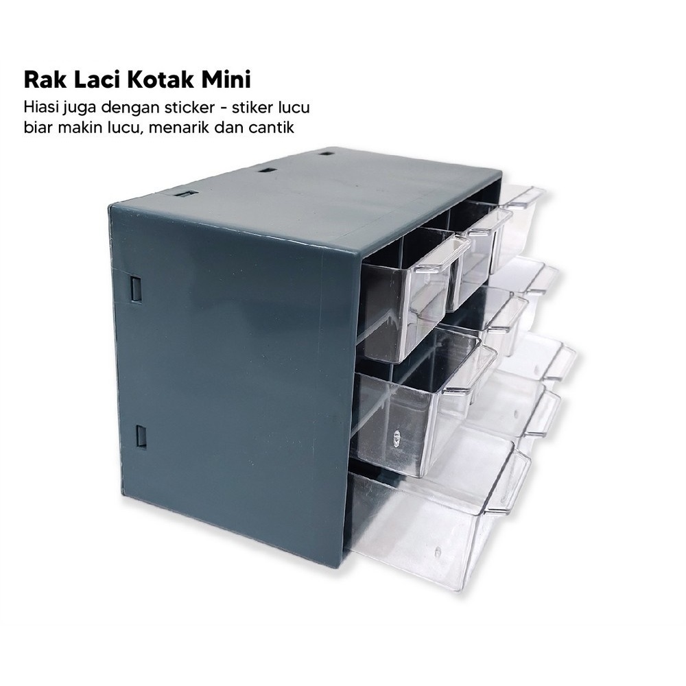 Murah Kotak Laci 9 Sekat / Kotak Serba Guna / Kotak Penyimpanan Mini Serbaguna / Rak Mini Kotak