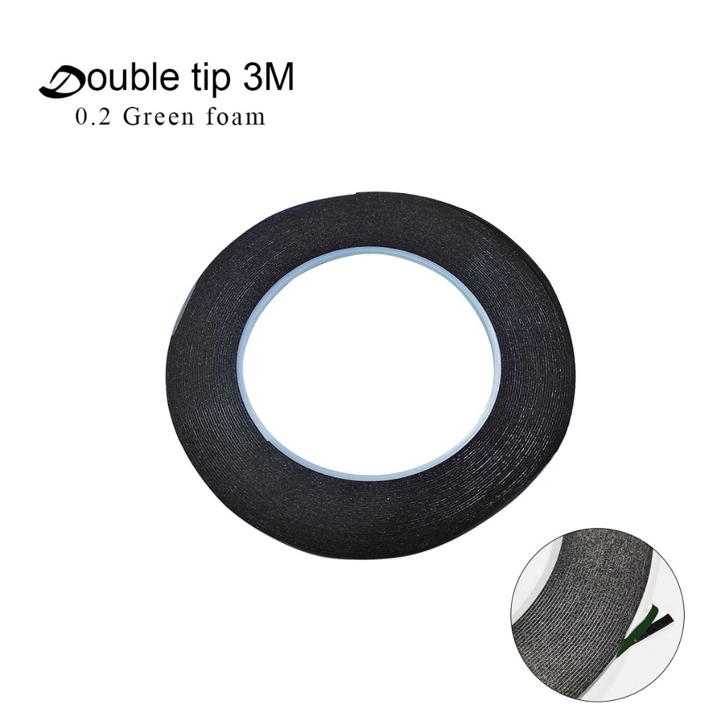 DOUBLE TIP 3M GREEN FOAM HIJAU