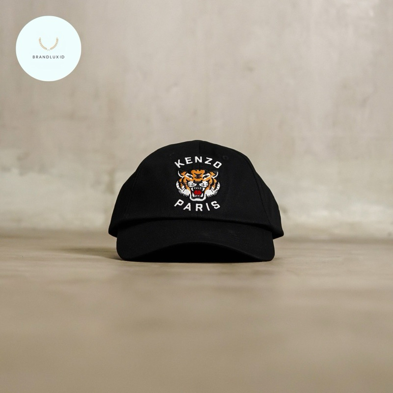 Kenzo Tiger 2024 Embroidered Cap in Black